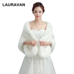 Warm faux fur Wedding Wrap Winter bride Cheongsam Stoles Shawl Bolero Jackets Bridal Coat Evening Accessories Wedding Cape Coat