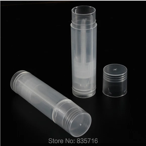 100 pz/lPack Vuoto Trasparente Lip Blam Tubi Contenitori Cosmetici Tubo Rossetto Trasparente lip Gloss tubi HZ01