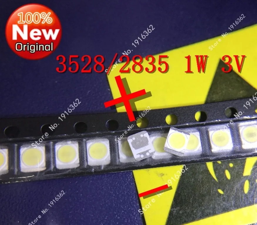 

200PCS/Lot FOR LG SMD LED 3528 2835 1W 3V Cold White For TV/LCD Backlight