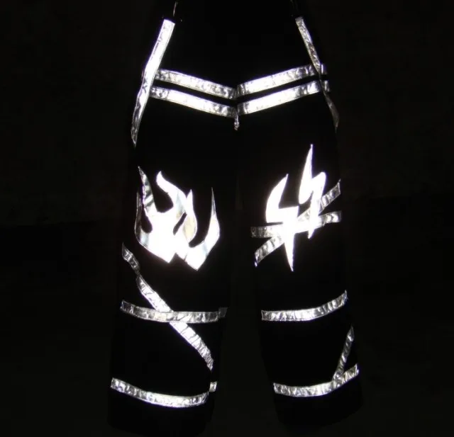 4 Colors In Shuffle Dance Pants Raver Ore Techno Hardstyle Tanz Hose Fluoreszierend DJ Melbourne Trousers For Women Men