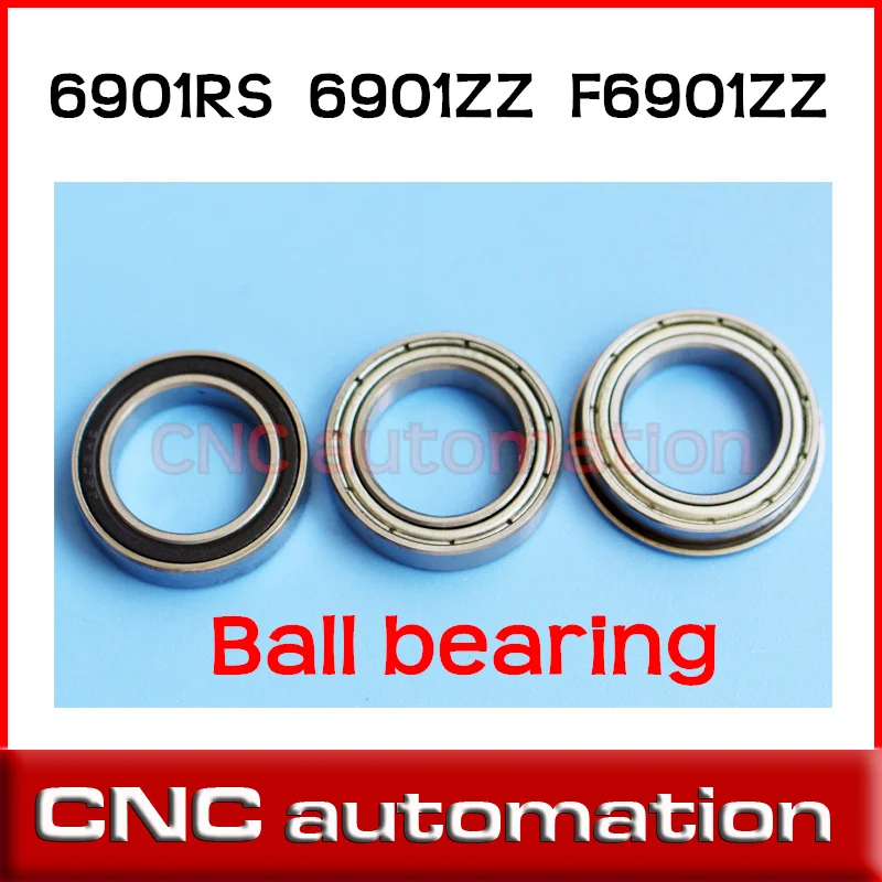 2pcs 6901 ZZ 12x24x6 Metric Thin Section Bearing 61901Z 6901ZZ F6901ZZ S6901ZZ 61901 SS6901RS flanged stainless magnetic bearing