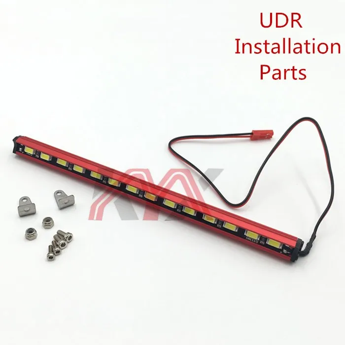 KYX Racing Metal 14 LED Light Bar 158mm Lampa dachowa do 1/7 UDR 1/10 Traxxas TRX4 TRX-4 Axial SCX10 II Wrangler Body 7.2-12V Red