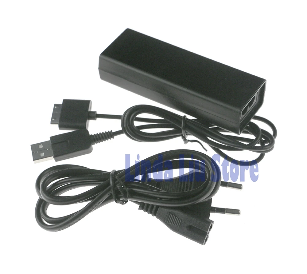 6 قطع من شاحن USB على الحائط المنزلي، محول تيار متردد مع كابل شحن، سلك بيانات لـ PSP Go pspgo