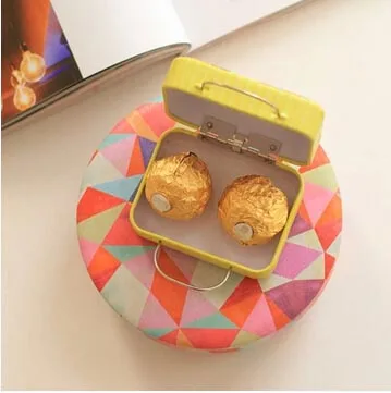 Retro Travel European Suitcase FERRERO  Storage Tin Candy Boxes / Coin Iron Gift Coin Metal Case