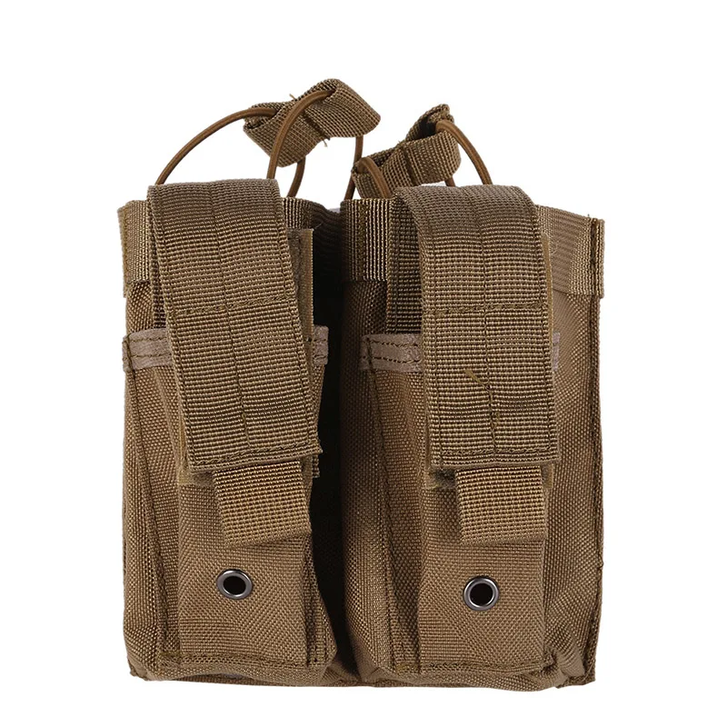 Hot Outdoor Pistol Magazine Cartridge Clip Utility Tool 600D Oxford Fabric Tactical Clip Double Mag Magazine Pouch Bag