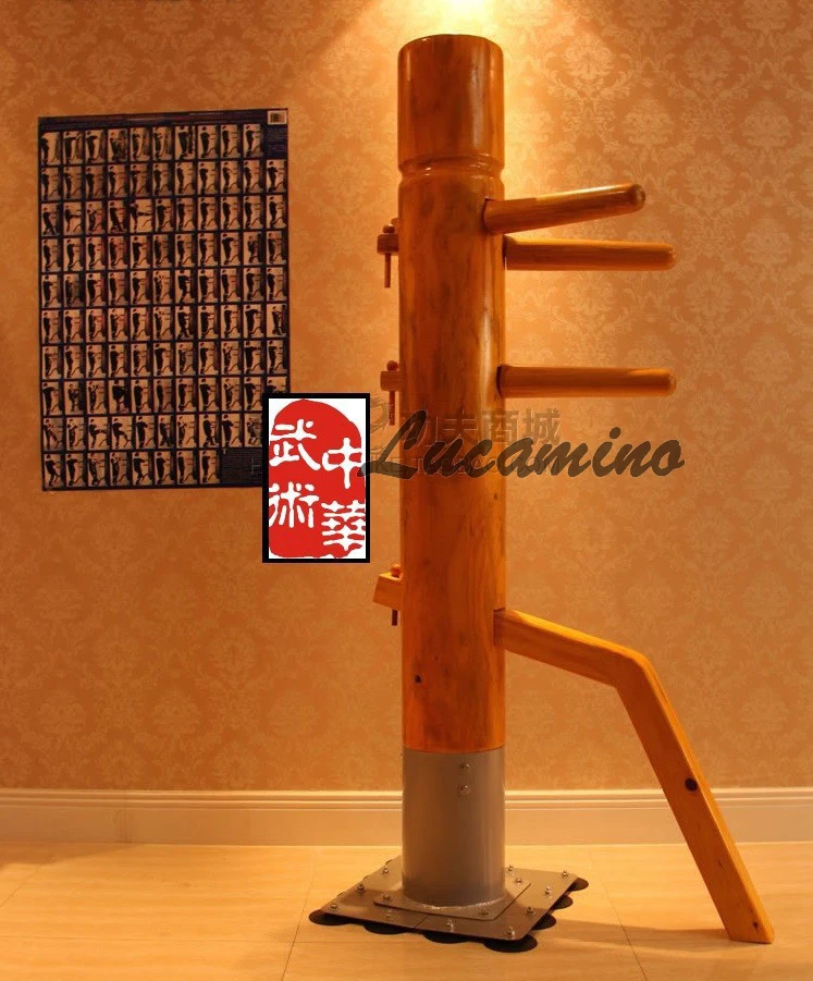 Merbau Rosewood Patent stand column Wing Chun Wooden Dummy,top grade quality professional one punch man kungfu train mook jong