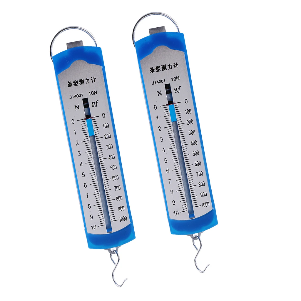 2Pcs 10N Newton Metro/Box Bar Primavera Dinamometro Bilancia Esperimenti di Fisica 10N Newton Metro