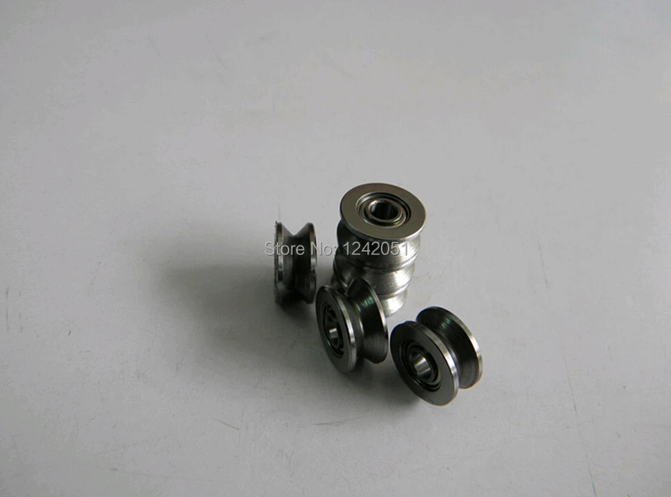 10pcs V623ZZ V  V623 groove roller wheel ball bearings 3*12*4/3*10*3mm embroidery machine pulley bearing V623 623V