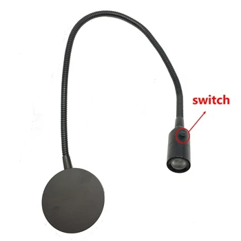 1W 24V 12 VOLT LED MAP LIGHT FLEXIBLE NECK image 2