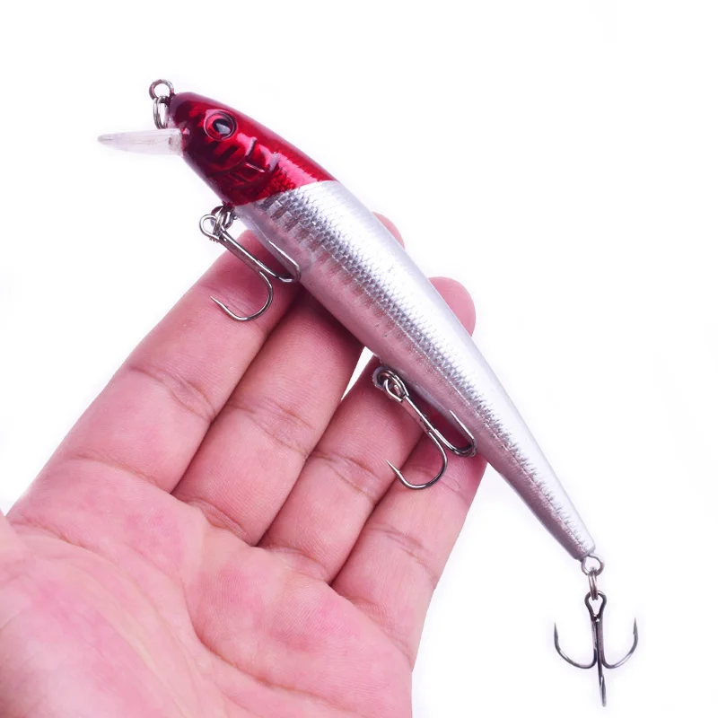 WDAIREN Fishing Lure 13cm 19.5g Minnow Float Wobbler Artificial Hard Plastic Bait Surface Crankbait 3D eyes Pesca fishing tackle