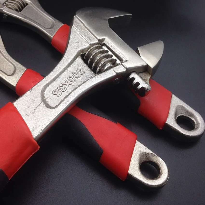 6 "/8"/10 "/12" ประแจปรับ Multi-Functional Spanner พลาสติก Handle ประแจ auto ช่างซ่อมเครื่องมือเปิดประแจ