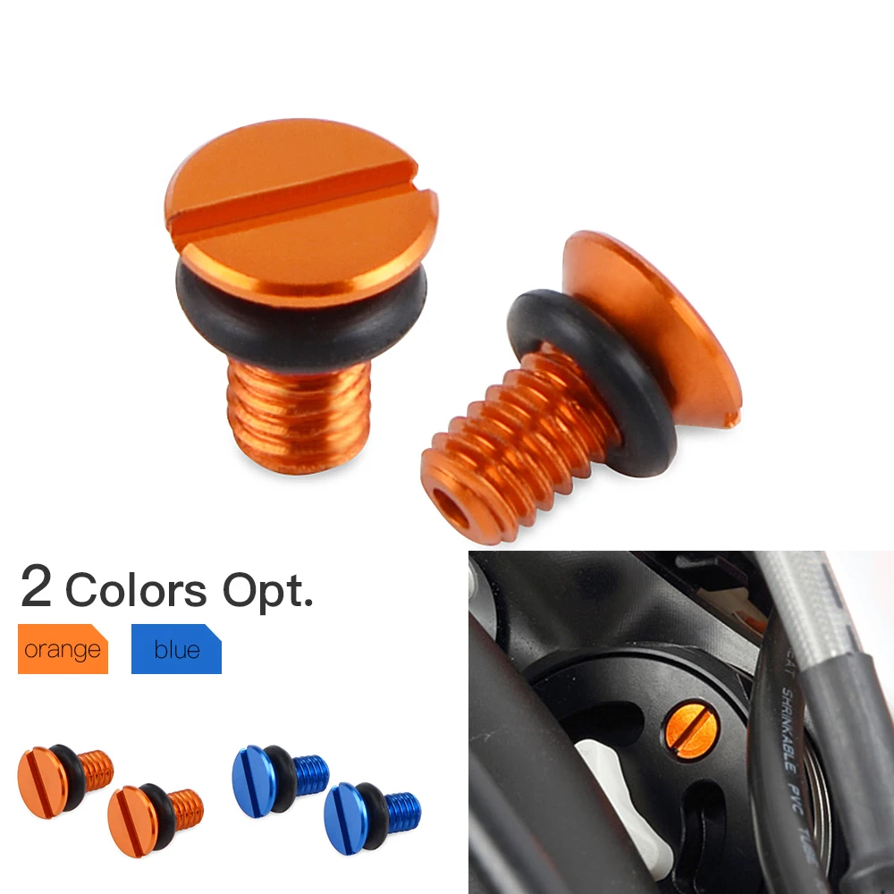 M4*0.7 Front Fork Air Valve Cap Screw For KTM SX SXF EXC EXCF XC XCF XCW XCFW For Husqvarna 85 125 150 200 250 300 350 450 500