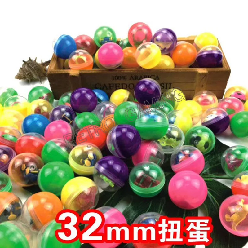 100pcs/bag 27/32/45/50/65 Capsule Ball Mixed Style Prize Twisted Egg for Arcade Coin-operated Toy Vending Machine