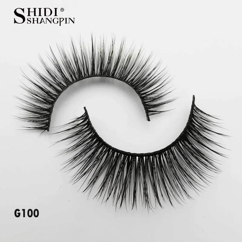 SHIDISHANGPIN 3/4 Pairs Cruelty-Free 3D Mink False Lashes Natural Long Wispy Reusable Thick Cils Makeup Fake Eyelashes