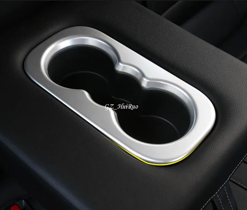 

ABS Matt Interior Rear Seat Water Cup Holder Cover Trim 1pcs for Renault Koleos 2017