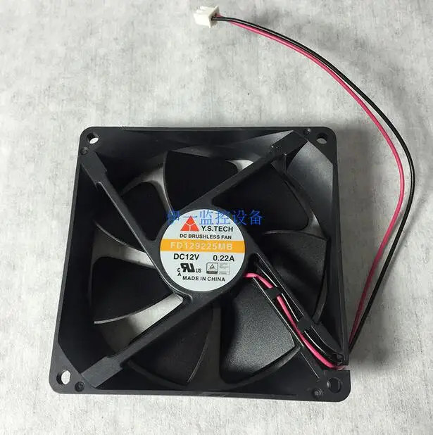 Original . FD129225MB 12V-0.22A 2 wire cooling fan transformer fan