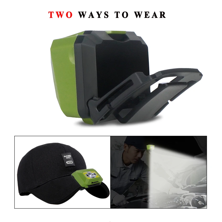 LED Body Motion Sensor Headlamp COB Mini Headlight Rechargeable Outdoor Camping Flashlight Head Torch Lamp With USB