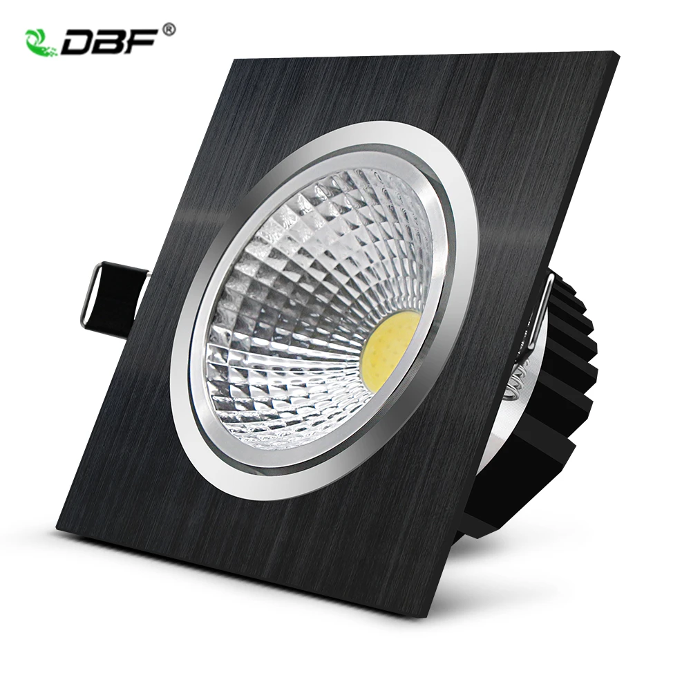 Dimmable LED Ceiling Lamp 7W 9W 12W 15W COB Downlight LED 85-265V LED Recessed Down lamp led lights for home with led driver