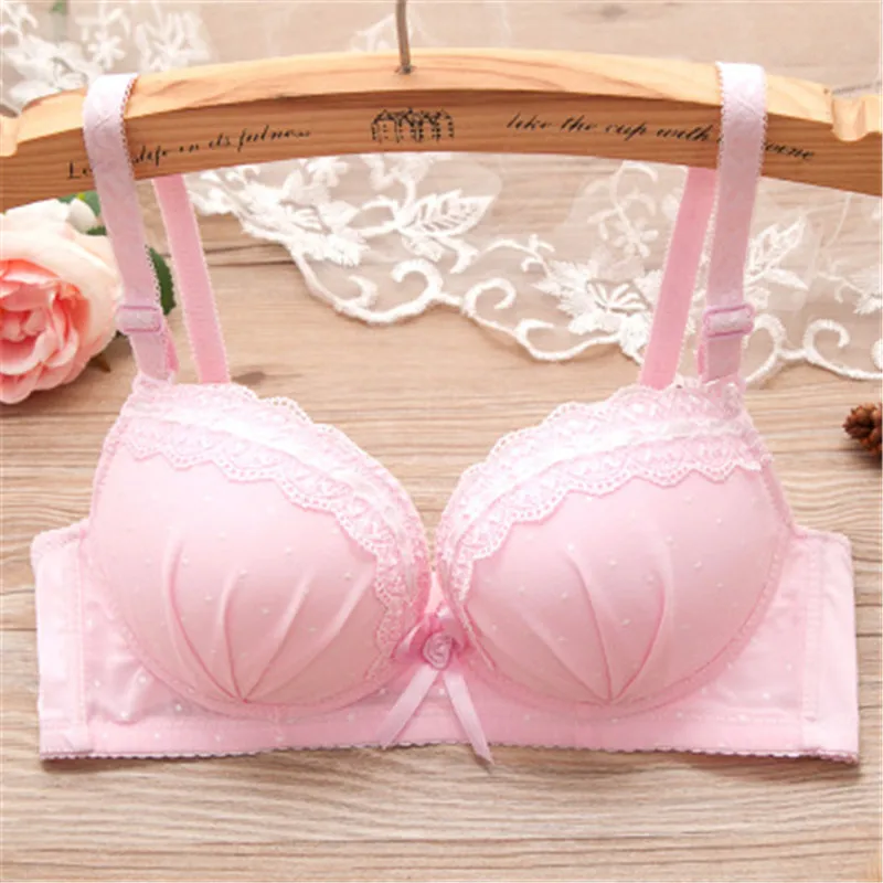 High Quality Student Bra Young Girls Training Bra Wireless Thin Cup Bra Fashion Comfortable Teenage Underwear