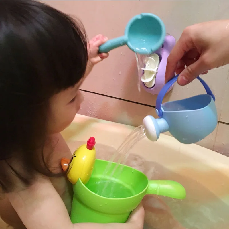 Baby Bath Toy Shampoo Cup Flower Sprinkler Four Piece Suit Interest Cultivation Intellectual Development Baby Bath Toy