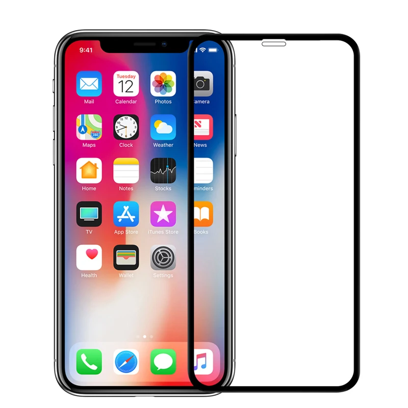 9D Full coverage Tempered Glass Screen Protector for iPhone X XS 11 PRO Glass 3D Antiblue Protective film for iPhone 11Pro X XS