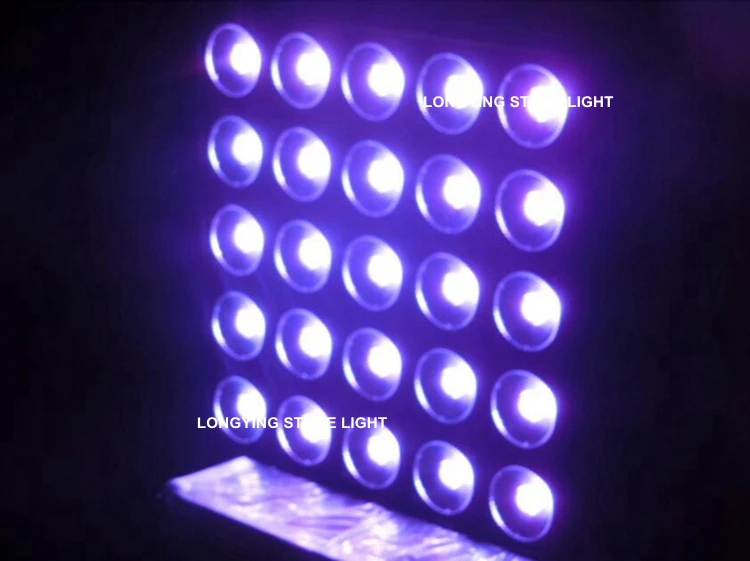 5X5 25X30W LED Matrix Light Disco Light LED Matrix Blinder Pixel Panel 30W COB RGB Led DJ Effect Background Support