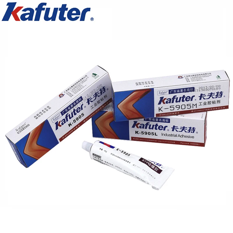 Kafuter 45g K-5905 secondary optical lens glue LED light source transparent sealant upgraded from K-705 free shipping