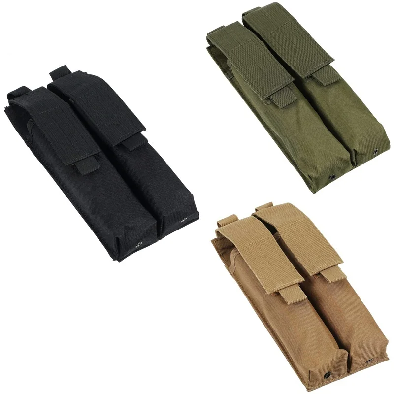 Airsoft P90/UMP Molle Double Magazine Pouch Outdoor Utility Hiking Hunting Waist Bag Dump Drop Mag Holster Vest Pouches