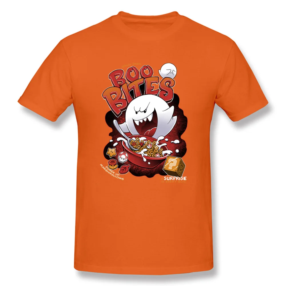 Evil Boo Bites Ghost Monster Tshirt 100% Cotton Man Short Sleeve T Shirts Fashionable Tops Shirts New Design Round Neck T Shirt