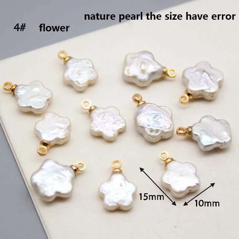 5 PCS /LOT 100% nature freshwater loose pearl with baroque shape, one hanger pendant,star,square,moon,heart,etc,DIY PEARL BEADS