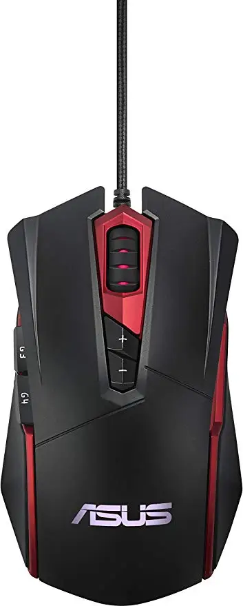 ASUS  Espada GT200 Gaming Mouse Laser 4000DPI USB Wired RGB Lighting For PC Laptop With Retail Package