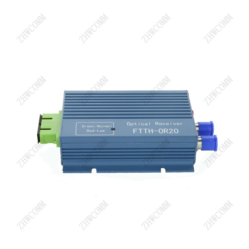 OR20ไฟเบอร์ออปติก CATV ตัวรับสัญญาณ FTTH SC APC สองทางตัวเชื่อมต่อไฟเบอร์ออปติกพร้อมพอร์ตเอาท์พุต2พอร์ต WDM สำหรับ PON WDM