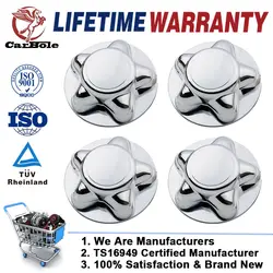 4Pcs Chrome Center Hubcaps for Ford 97-00 F-150 Expedition With 16