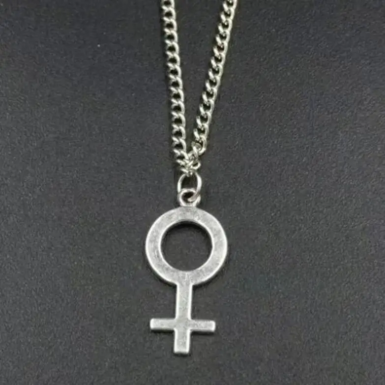 Female Symbol Feminist Charms Alloy Pendants Necklaces Vintage  Jewelry Gift New 10 PCS Fast shipping