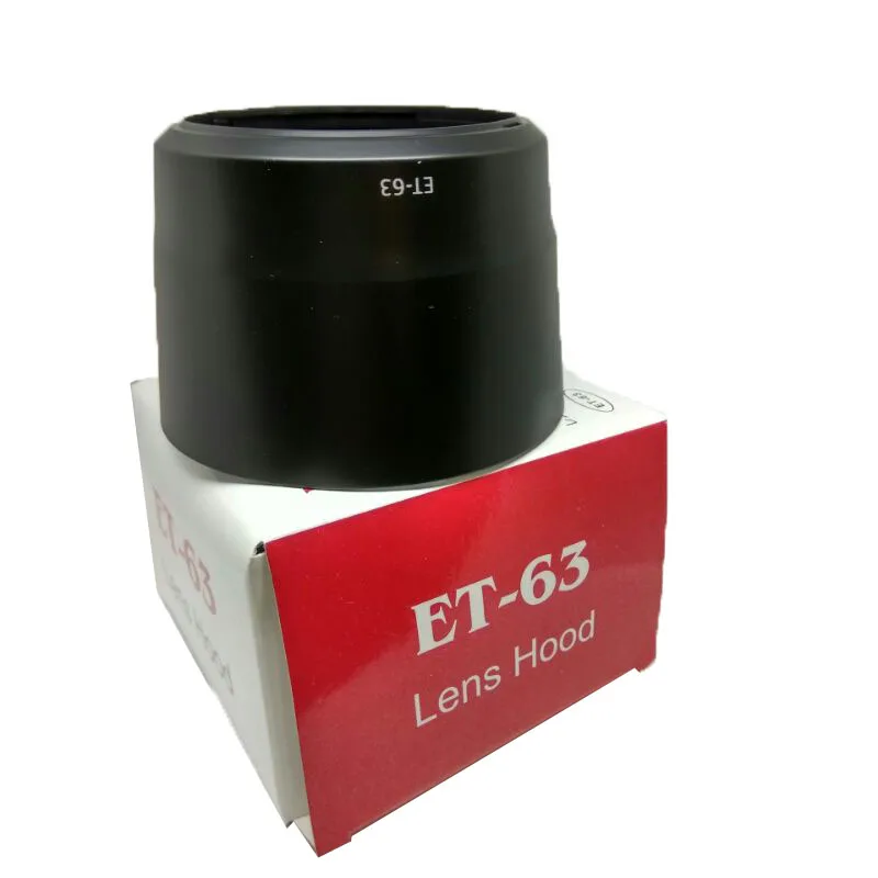 ET-63 Camera Bayonet Lens Hood for Canon EF-S 55-250mm f/4-5.6 IS STM 58mm Lens with package box