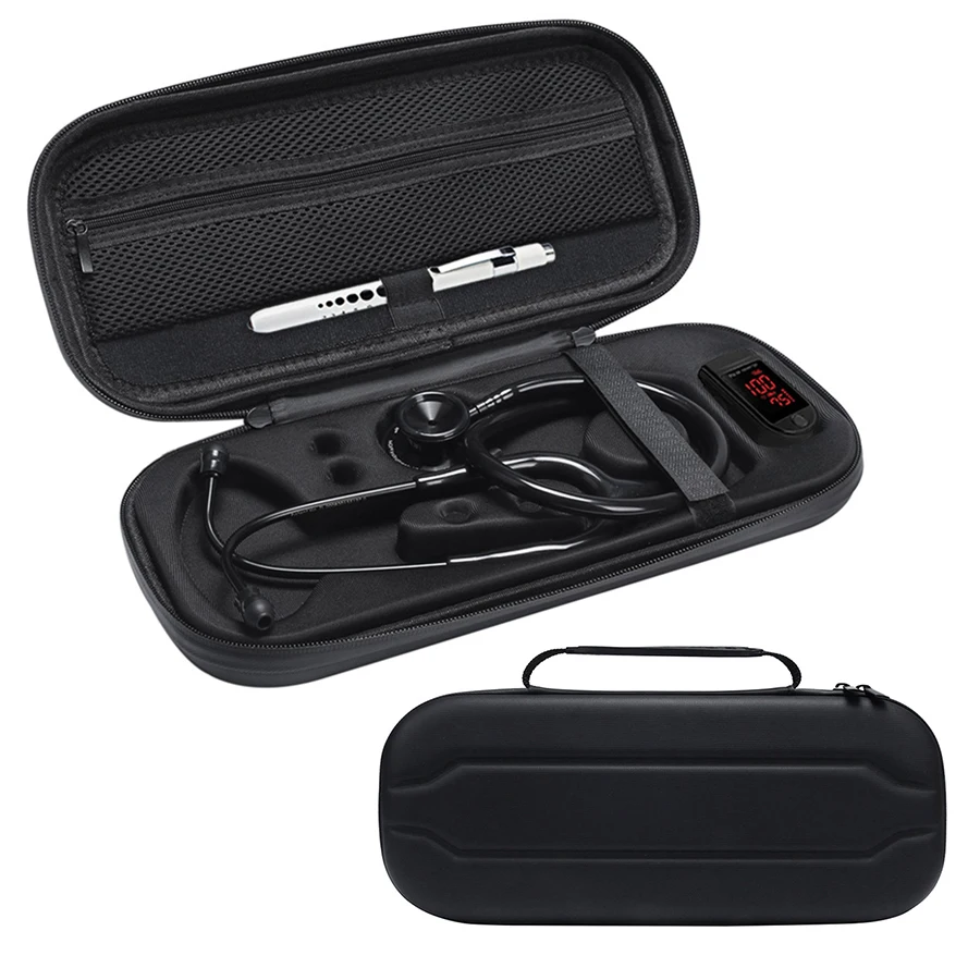 New EVA Hard Storage Carry Case for MDF 3M Littmann Cardiology Stethoscopes & Fingertip Oximeter for Dual Lumen Cardiology Grade