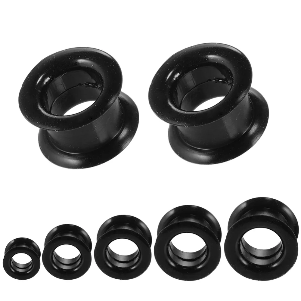 2 Teile/los Flexible Ohr Stecker Tunnel Silikon Ohr Expander Bahre Tunnel Piercings Ohrringe Messgeräte Ohr Dilations 12mm Höhe