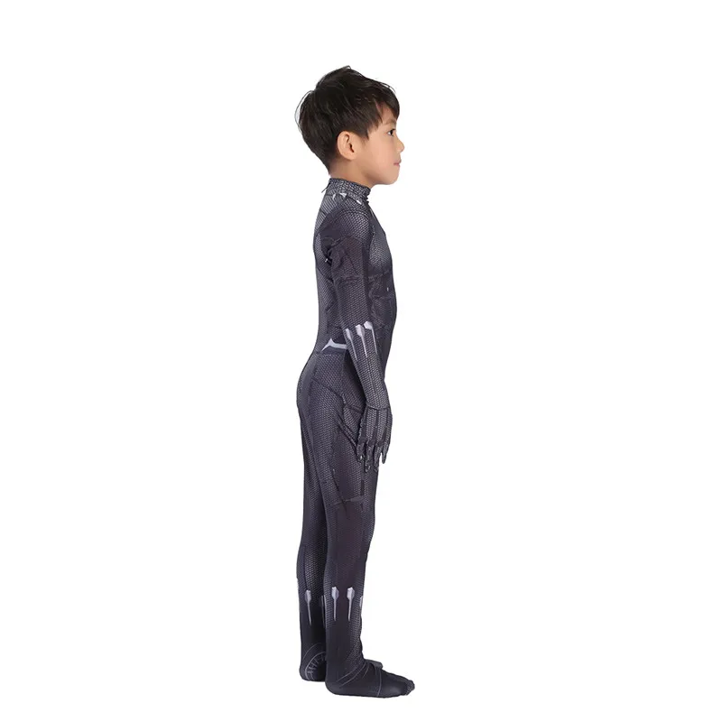 Kid Costume for boys Black Panther Costume NEW VERSION T\'Challa cosplay costume Halloween Costume For Adult BP suit