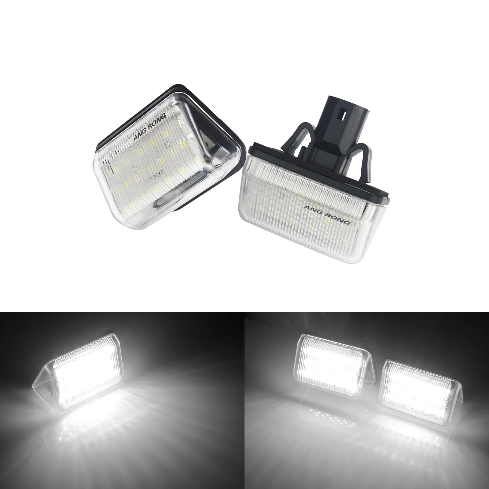 ANGRONG 2x LED Licence Number Plate Light For Mazda 6 Atenza GG/GY Mazdaspeed6 MPS CX-5 CX-7