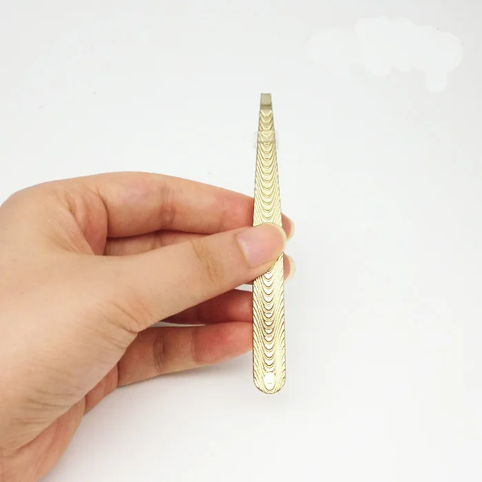 Stainless Steel Flat Tip Eyebrow Tweezer For False Eyelashes Hair Remover Clip Facial Face Nose Makeup Beauty Tool Eyebrow Sale