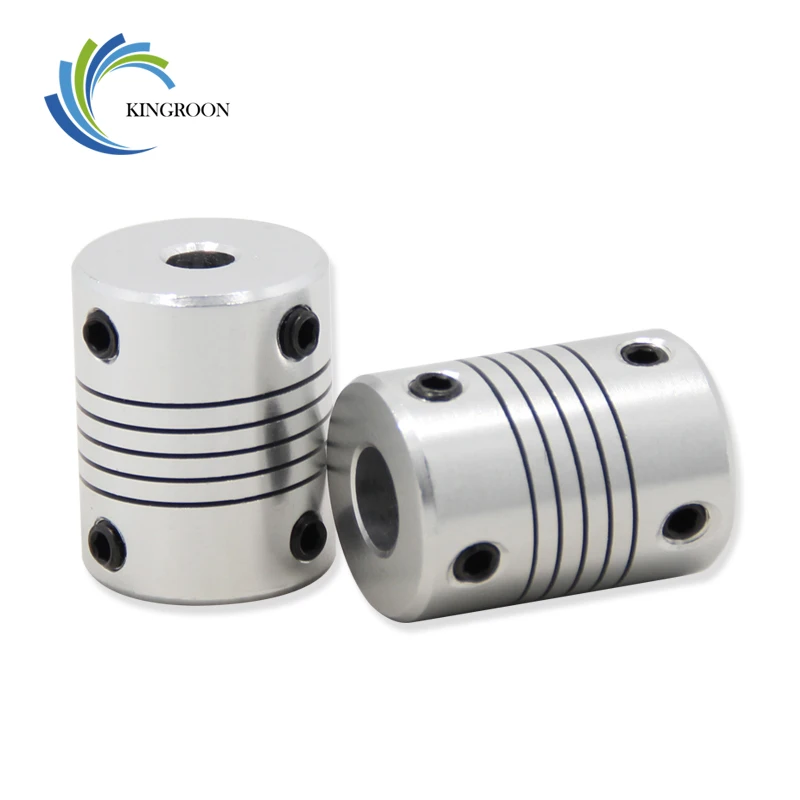KINGROON 1pc drukarka 3D 5x8x25mm elastyczny wałek sprzęgła silnik krokowy elastyczny wałek sprzęgła 10 rozmiary części drukarki 3D