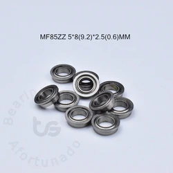 MF85ZZ Flange Bearing 10pcs 5*8(9.2)*2.5(mm) chrome steel Metal Sealed High speed Mechanical equipment parts