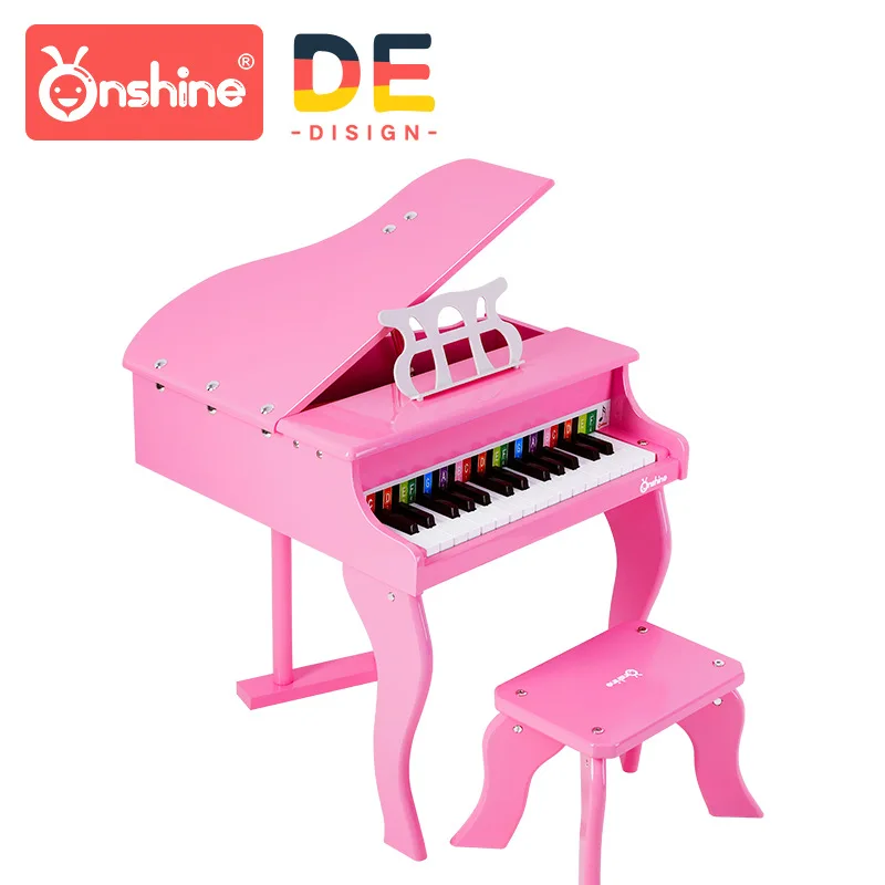 Onshine children simulation piano 30 key high-grade piano wooden instrument with piano spectrum kids learning education toys 3Y+