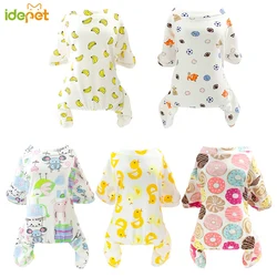 Pijamas para perros pequeños y gatos, mono bonito para cachorros, abrigo para Chihuahua, pomerania, camisa con estampado