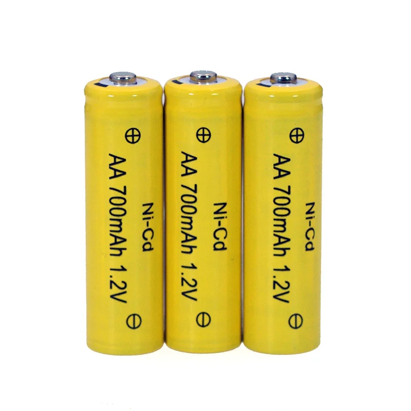 1.2v NI-CD بطاريات AA 700mAh قابلة للشحن البلى البطارية 1.2V ني-Cd aa ل الكهربائية التحكم عن بعد سيارة لعبة RC ues