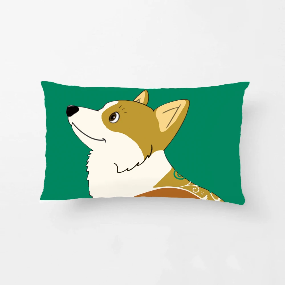 Shiba Inu Throw Pillow Case Cute Doge Decorative Cushion Covers Bedroom Pillowcase Perfect Gift For Sofa Seat