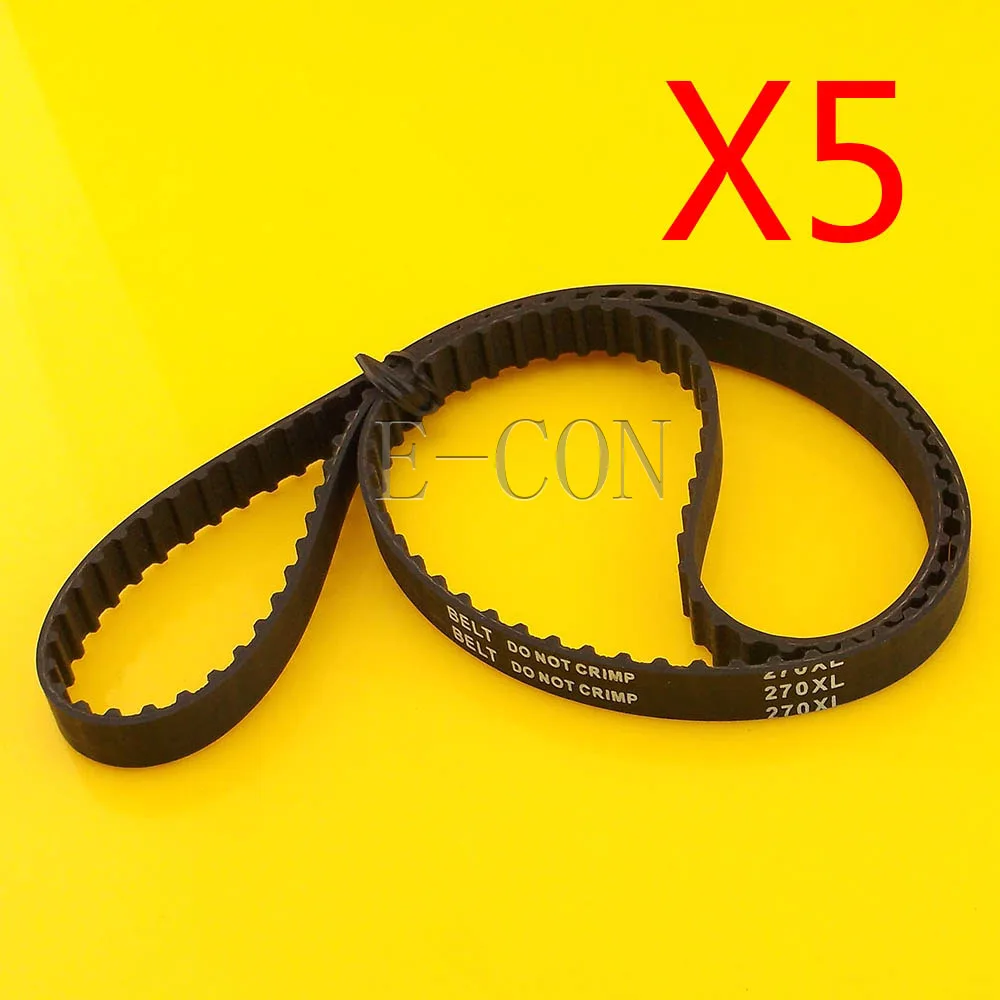 

5pcs 270XL Timing Belt L039 135Teeth Width 0.39inch(10mm) XL Positive Drive Pulley for CNC Stepper Motor and Engraving Machine