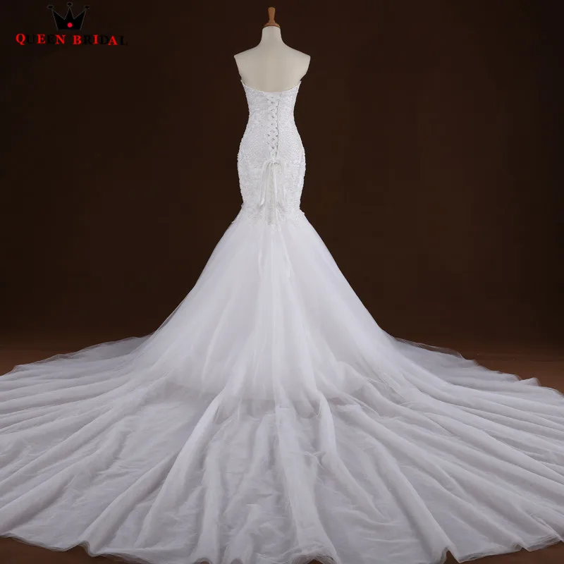 Sexy Wedding Dresses Mermaid Sweetehart Lace Beading Long Formal White Wedding Gowns 2023 New Vestido De Noiva Custom Size WD58