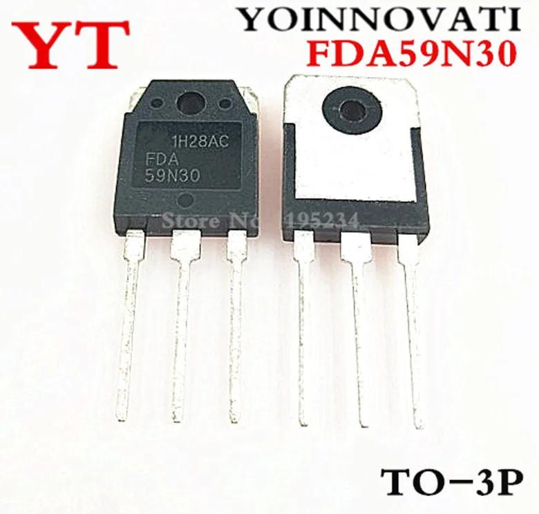  10PCS FDA59N30 59N30  MOSFET N-CH 300V 59A TO-3P