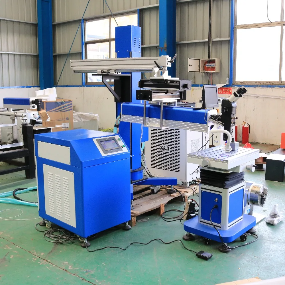 400w Boom type laser welding machine for welding stainless steel, carbon steel, aluminum, alloy